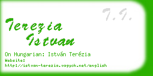 terezia istvan business card